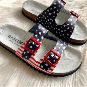 American flag sandals